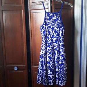 Soprano Beautiful Dress Blue & White, Stretchy! 💙